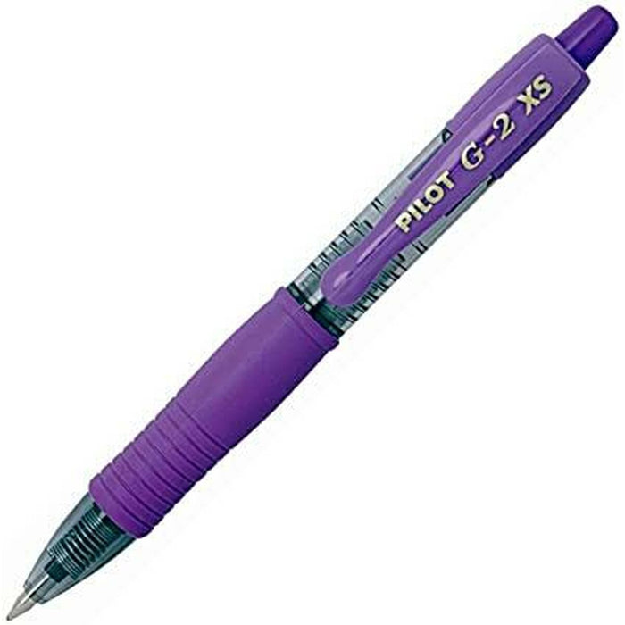 Stilou Roller Pilot G-2 XS Retractabil Violet 0,4 mm (12 Unități)