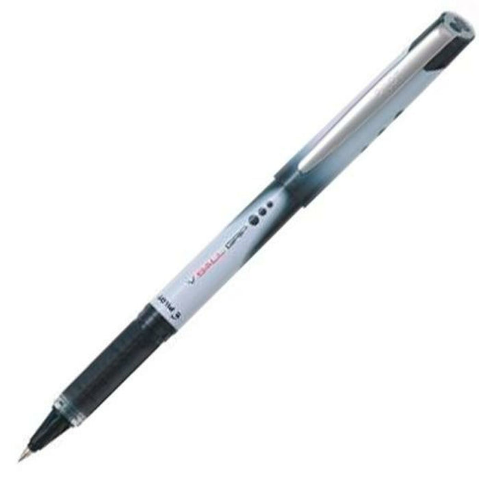 Stilou cu cerneală lichidă Pilot V Ball Grip 0,7 mm Negru (12 Unități)