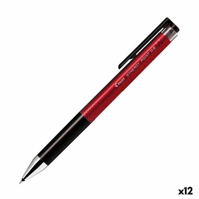 Pix cu gel Pilot Synergy Point Roșu 0,5 mm (12 Unități)