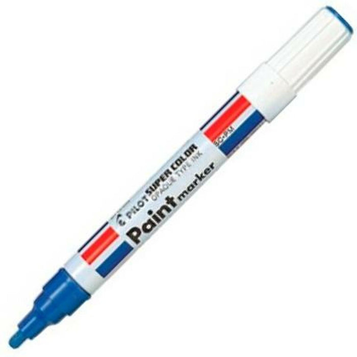 Marker permanent Pilot Albastru (12 Unități)