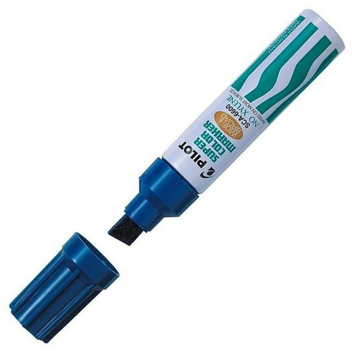 Marker permanent Pilot SCA-6600  Albastru (12 Unități)