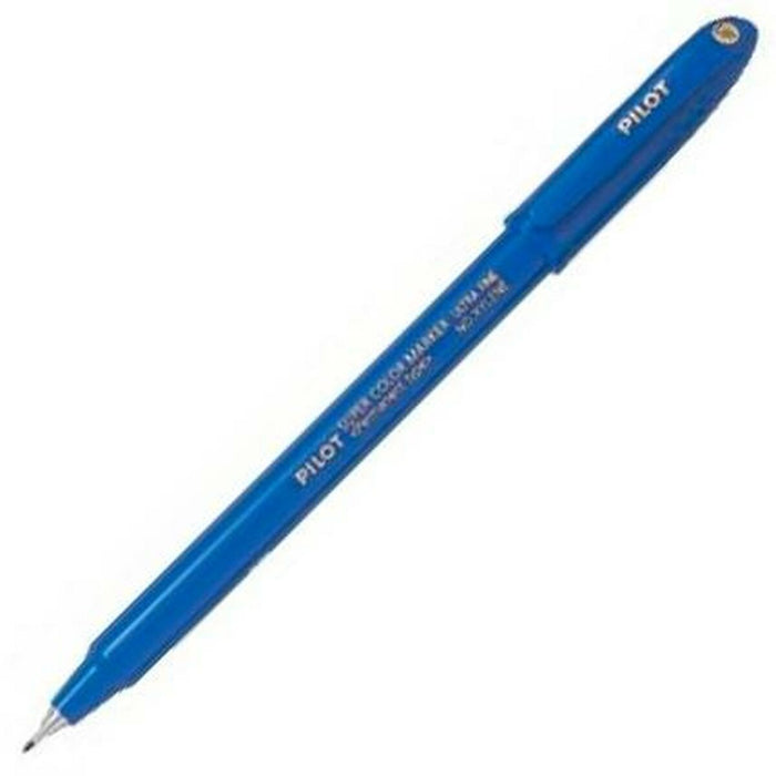 Marker permanent Pilot  SCA-UF Albastru 0,4 mm (12 Unități)