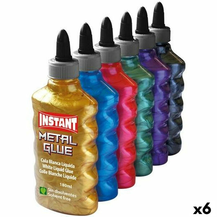 Lipici instantaneu INSTANT Metal Glue 180 ml 6 Piese Multicolor