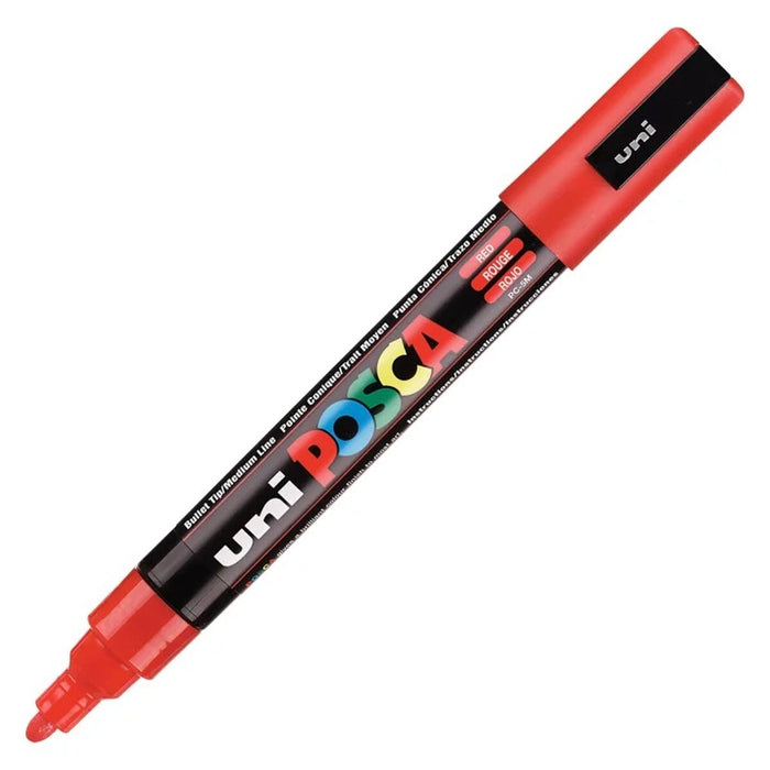 Marker POSCA PC-5M Roșu (6 Unități)