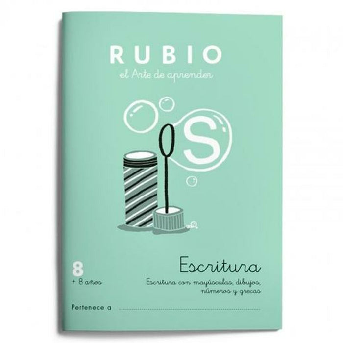 Writing and calligraphy notebook Rubio Nº8 A5 Spaniolă 20 Frunze (10 Unități)