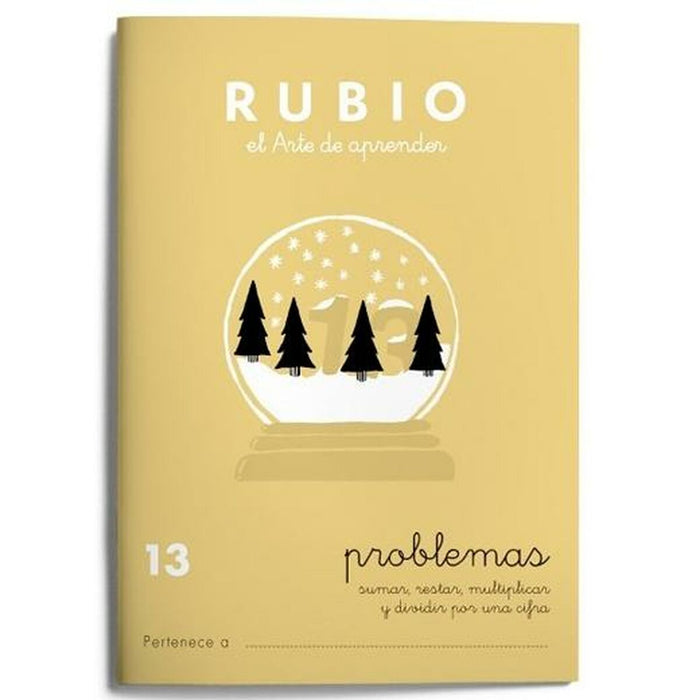 Caiet de matematică Rubio Nº 13 A5 Spaniolă 20 Frunze (10 Unități)