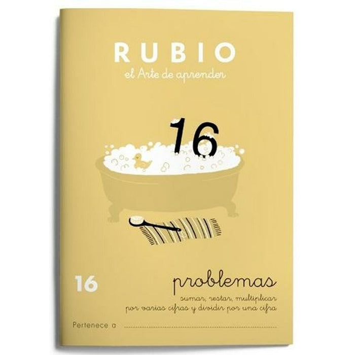 Caiet de matematică Rubio Nº 16 A5 Spaniolă 20 Frunze (10 Unități)