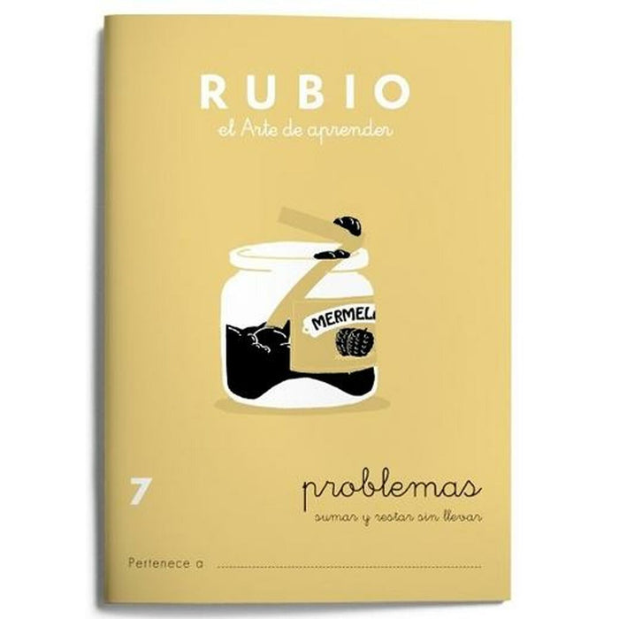 Caiet de matematică Rubio Nº 7 A5 Spaniolă 20 Frunze (10 Unități)