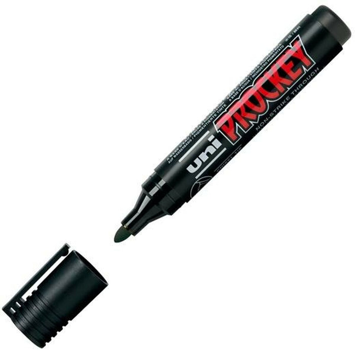 Carioci Uni-Ball Prockey PM-122 Negru (12 Unități)