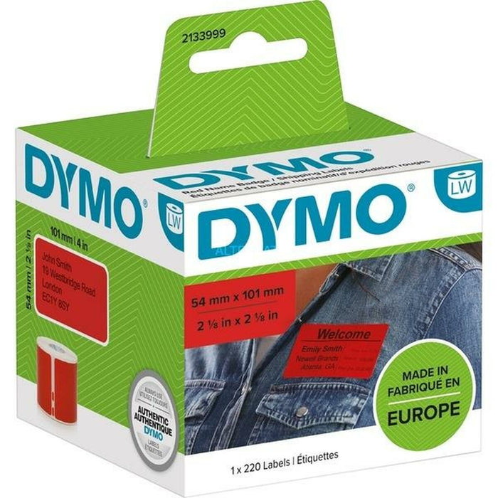 Etichete pentru Imprimantă Dymo Label Writer Roșu 220 Piese 54 x 7 mm (6 Unități)