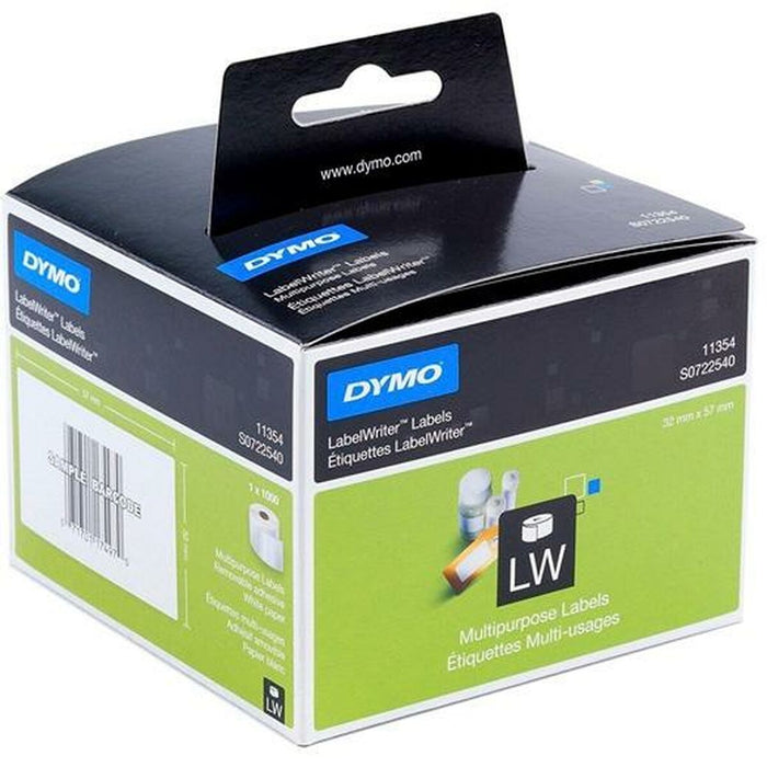 Etichete pentru Imprimantă Dymo Alb Negru 32 x 57 mm 1000 Piese (6 Unități)