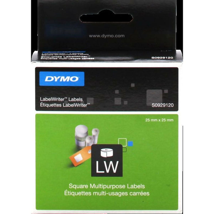 Bandă Laminată Dymo LabelWriter Alb Etichete 25 x 25 mm (6 Unități)