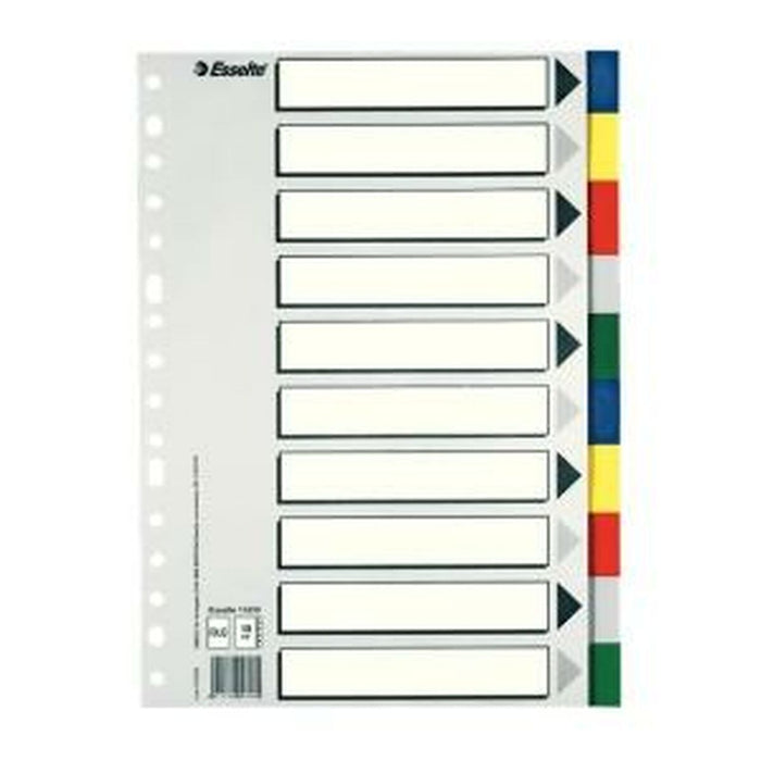 Separatoare Esselte Multicolor 10 Frunze Din A4 (50 Unități)