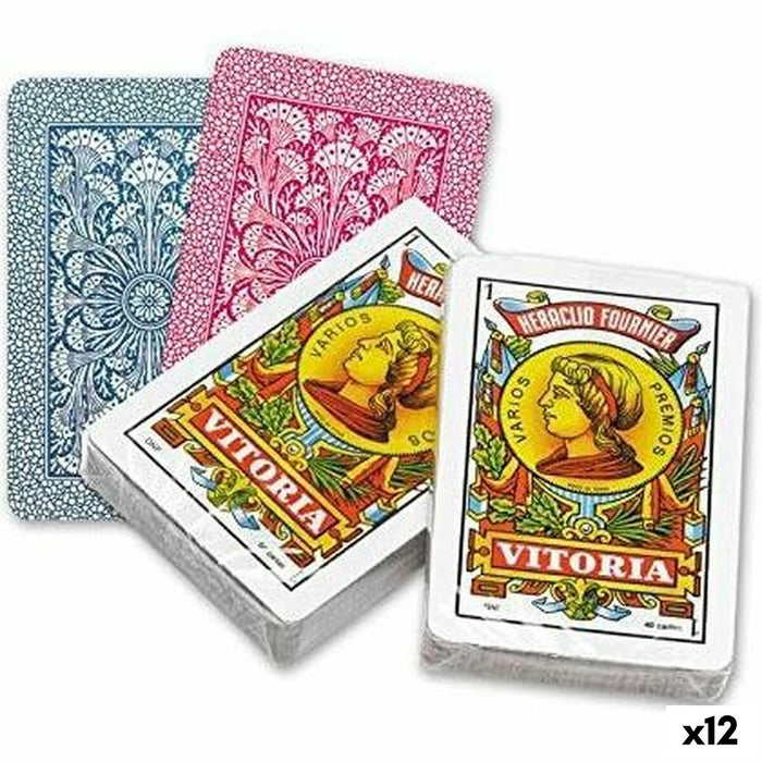 Pachet de Cărți Spaniole (40 de Cărți) Fournier 12 Unități (61,5 x 95 mm)