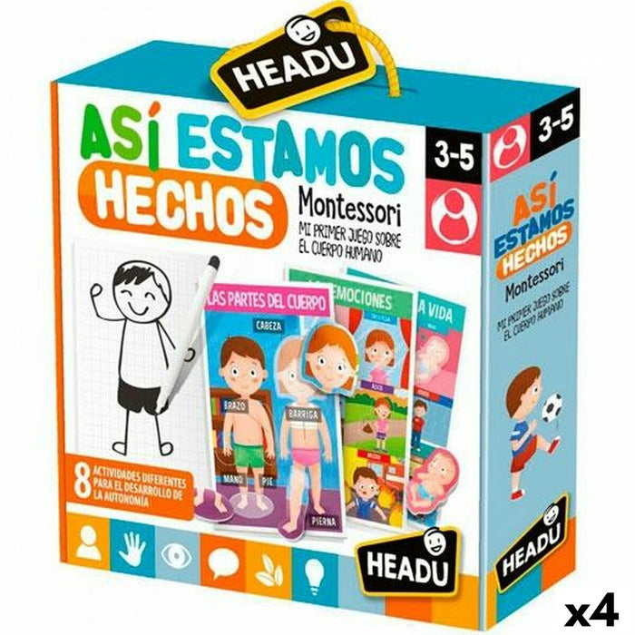 Joc Educativ HEADU Así Estamos Hechos Montessori (4 Unități)