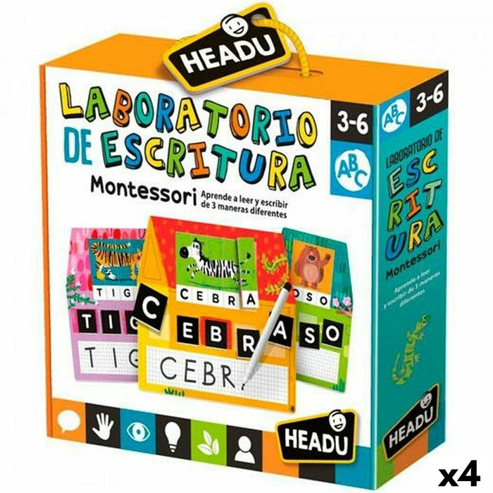 Joc Educativ HEADU Laboratorio de escritura Montessori (4 Unități)