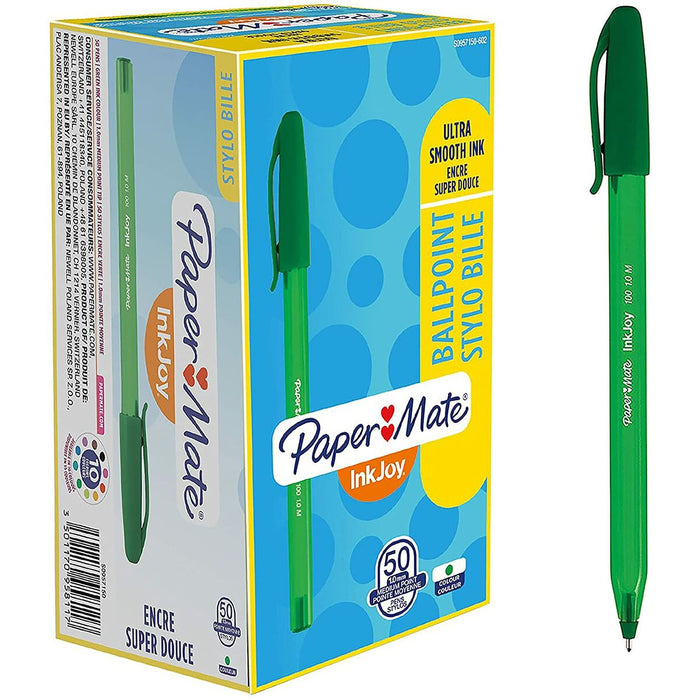 Stilou Paper Mate Inkjoy 50 Piese Verde 1 mm (20 Unități)