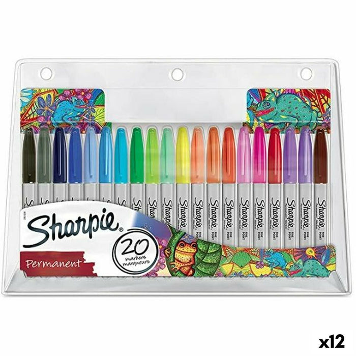 Set de Carioci Sharpie 20 Piese Multicolor (12 Unități)