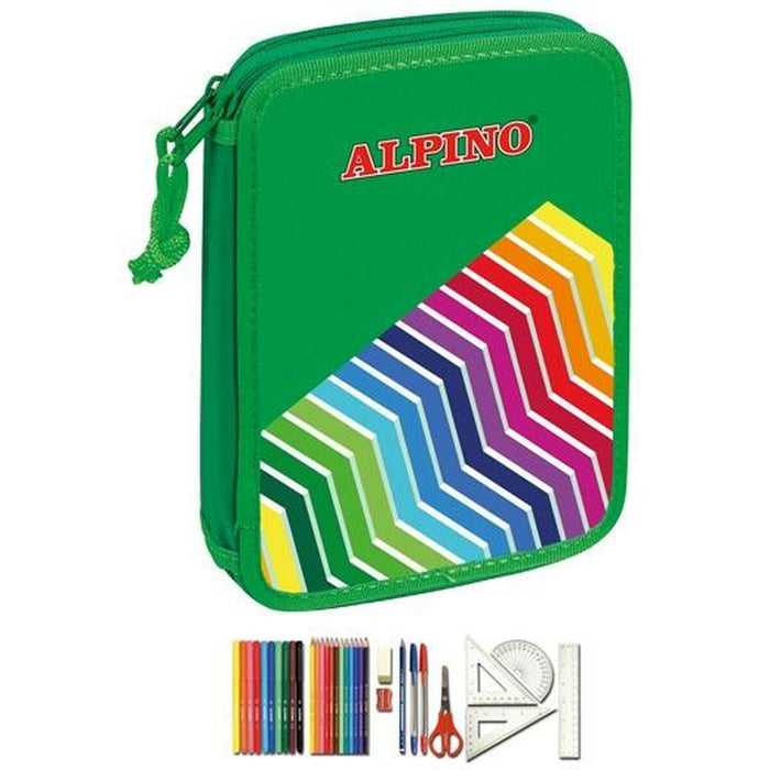 Creion dublu Alpino Verde Multicolor (32 Piese) (4 Unități)