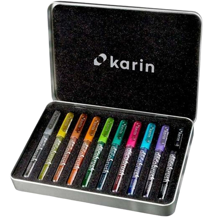 Set de Carioci Karin decoBrush Metallic 10 Piese Multicolor