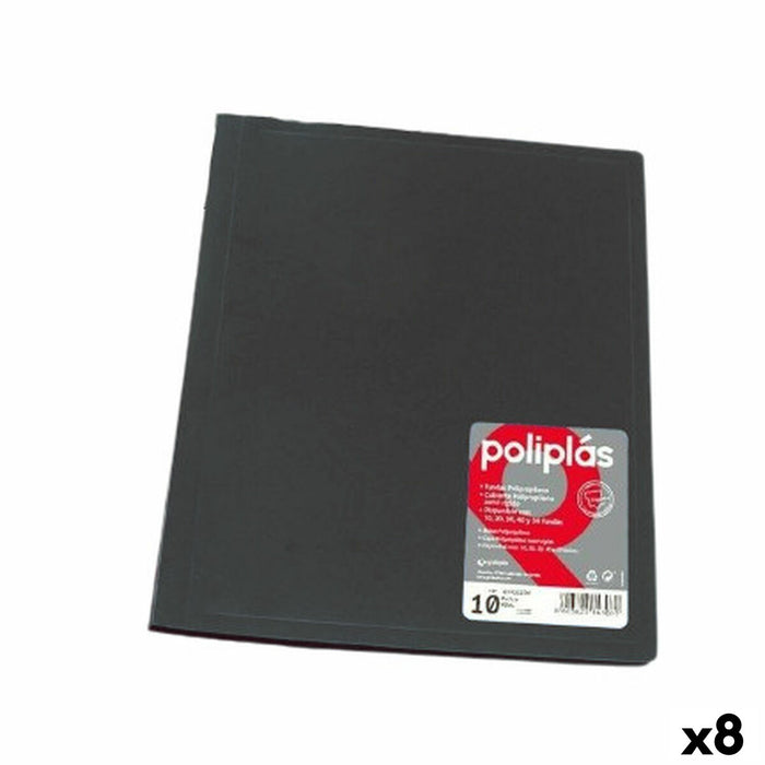 Dosar tip clasor Grafoplas Negru A4 (8 Unități)