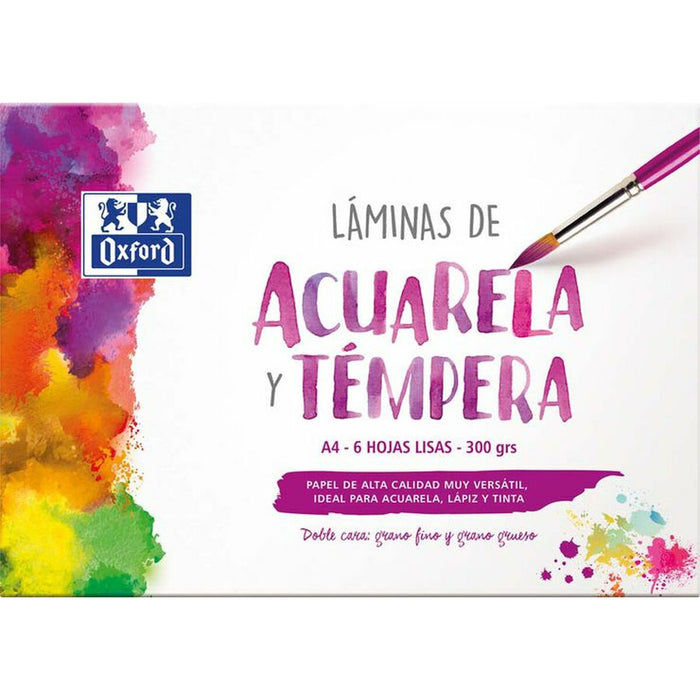 Hârtie acuarelă Oxford 6 Foi 300 g/m² (5 Unități)