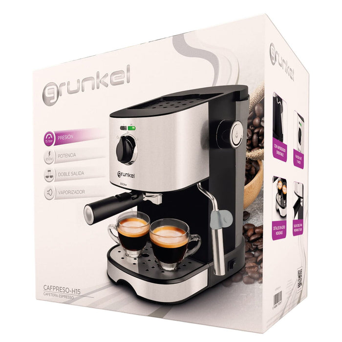 Cafetieră cu Filtru Grunkel Argintiu 850 W 1 L