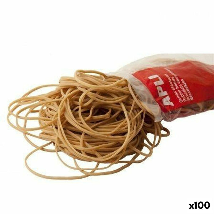 Benzi de cauciuc Apli Maro Ø 8 cm (100 Unități)