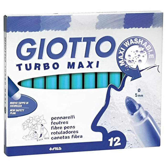 Set de Carioci Giotto Turbo Maxi Albastru celest (5 Unități)
