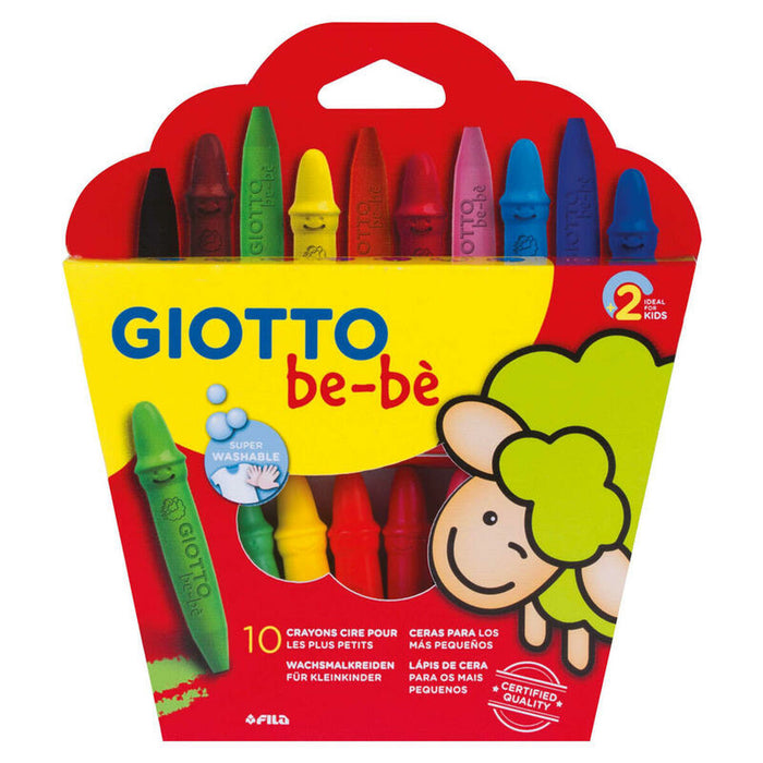 Creioane ceară colorate Giotto BE-BÉ Multicolor (6 Unități)