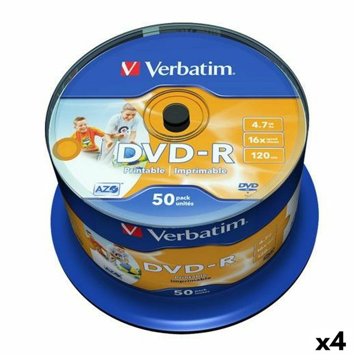 DVD-R Verbatim 4,7 GB 16x (4 Unități)