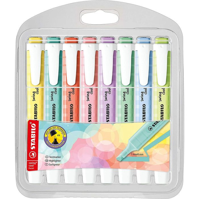 Set de Markere Fosforescente Stabilo Swing Cool Pastel Multicolor (5 Unități)