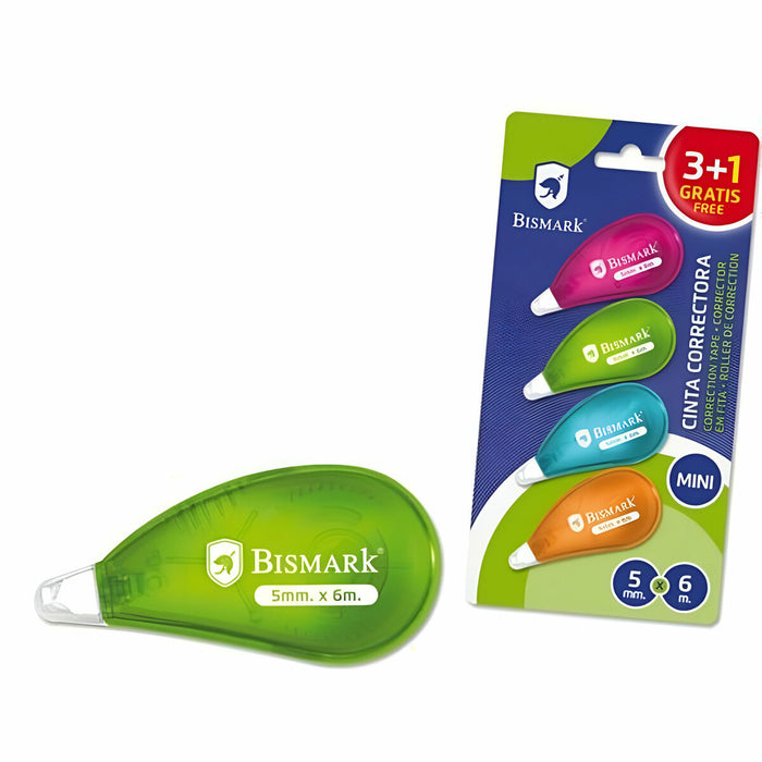 Bandă corectoare Bismark Neon Multicolor 5 mm 6 m (12 Unități)