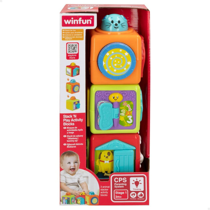 Joc de Îndemânare pentru Bebeluși Winfun 3 Piese 8 x 24,5 x 8 cm (6 Unități)