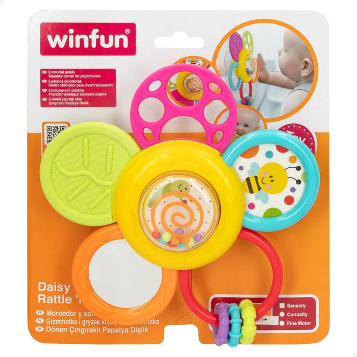 Jucărie de Ros cu Zornăitoare pentru Bebeluși Winfun Plastic 15,5 x 15,5 x 5,5 cm (6 Unități)