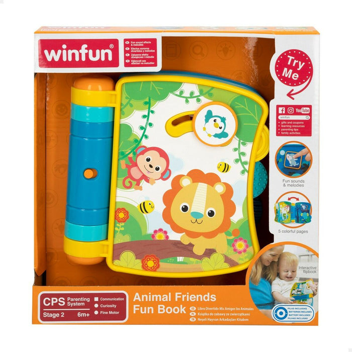 Cartea interactivă pentru copii Winfun 16,5 x 16,5 x 4 cm (6 Unități)