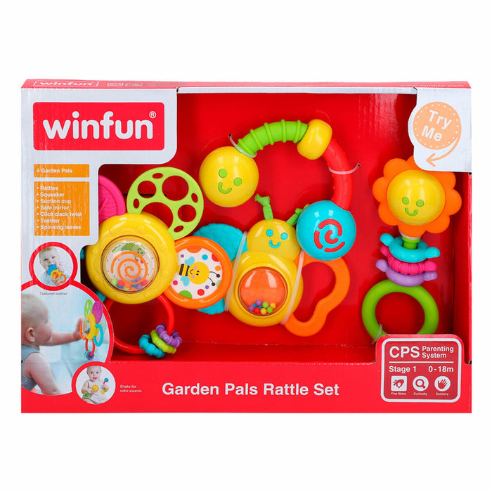 Rattle set Winfun 4 Piese 16 x 16 x 4,5 cm (6 Unități)