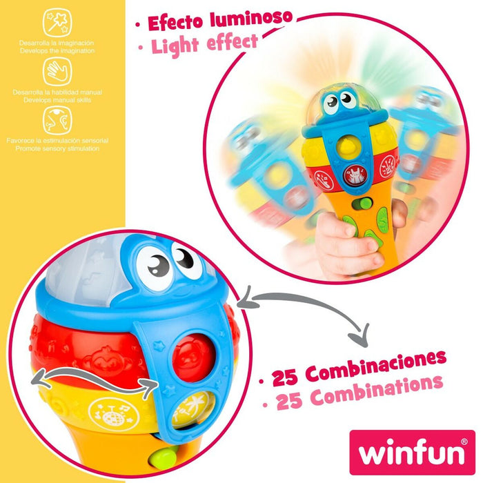 Toy microphone Winfun 7,5 x 19 x 7,8 cm (6 Unități)