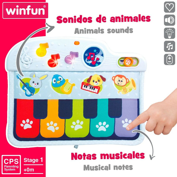 Pian Interactiv pentru Bebeluși Winfun 42 x 3 x 32 cm (4 Unități)