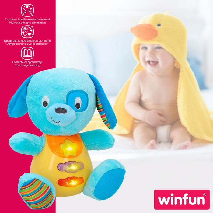 Jucărie de Pluș cu Sunet Winfun Câine 15,5 x 16,5 x 11,5 cm (6 Unități)