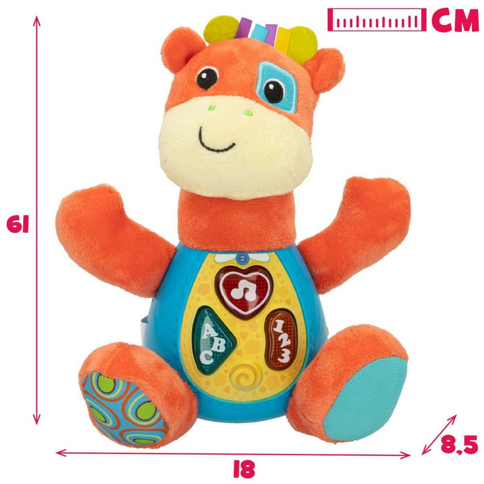 Jucărie de Pluș cu Sunet Winfun Girafă 18 x 19 x 8,5 cm (6 Unități)
