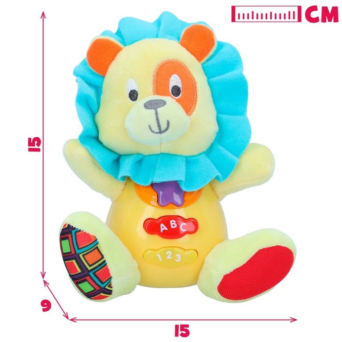Jucărie de Pluș cu Sunet Winfun Leu 15 x 15 x 9 cm (6 Unități)