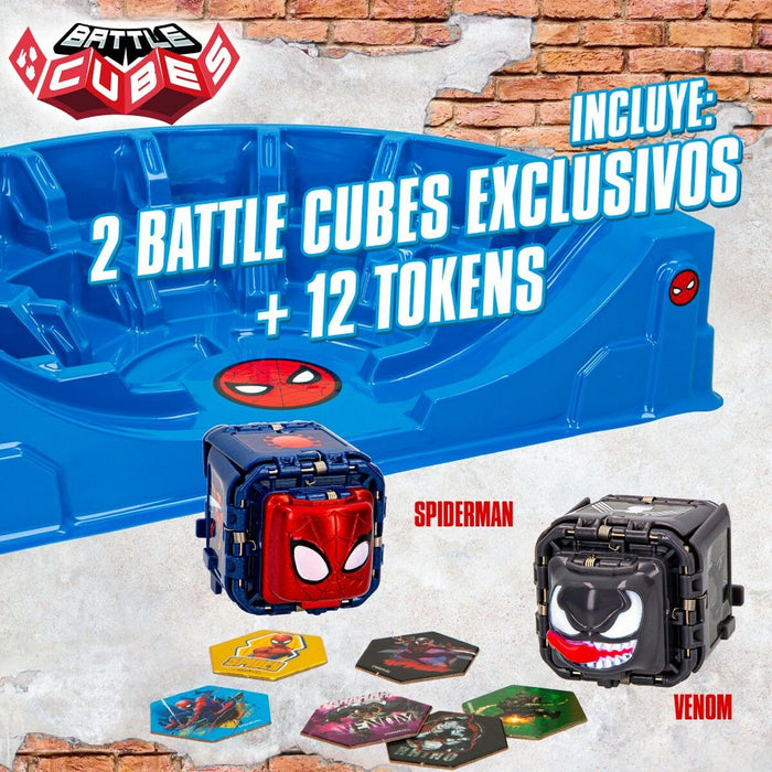 Stadion de luptă Spider-Man Battle Cubes 15 Piese 4 Unități 42,5 x 9 x 28 cm