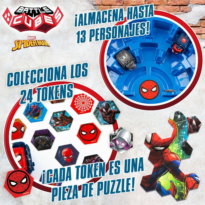 Stadion de luptă Spider-Man Battle Cubes 15 Piese 4 Unități 42,5 x 9 x 28 cm