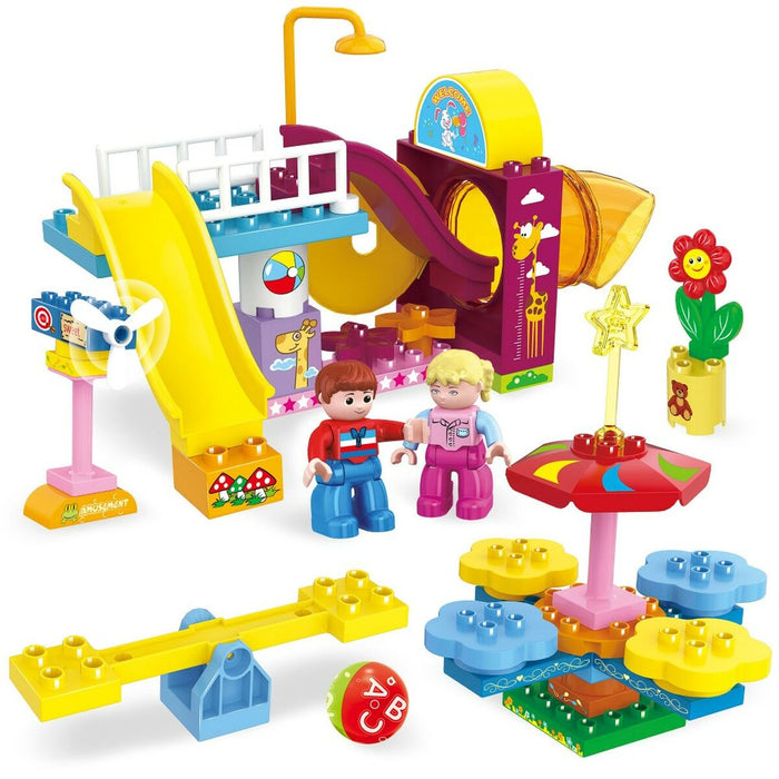 Set de Construcție Colorbaby Playground 50 Piese (2 Unități)