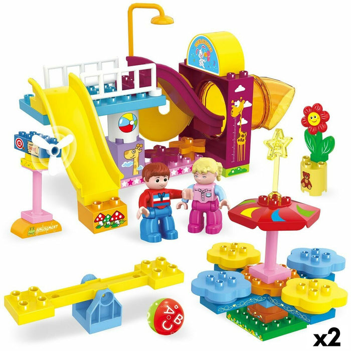 Set de Construcție Colorbaby Playground 50 Piese (2 Unități)
