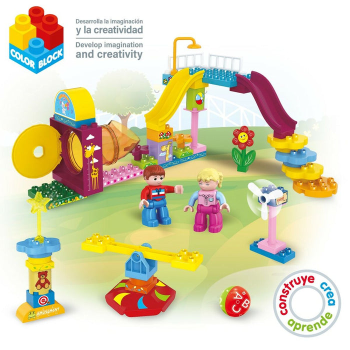 Set de Construcție Colorbaby Playground 50 Piese (2 Unități)