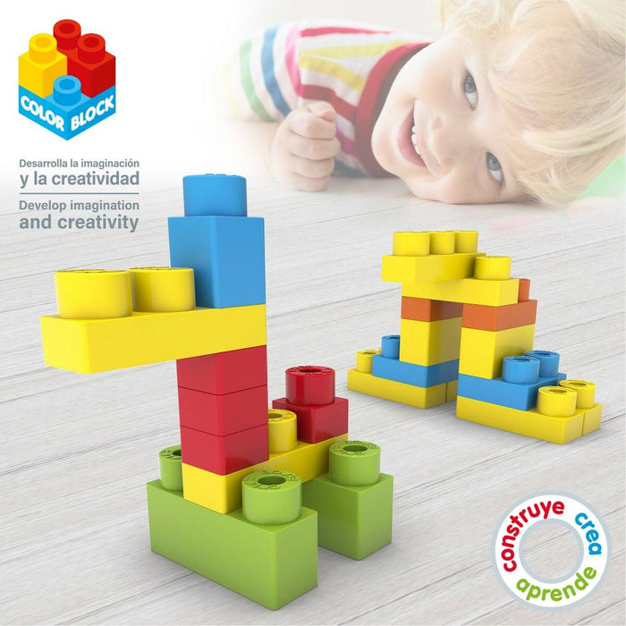 Set de Construcție Color Block Basic Cub 35 Piese (6 Unități)