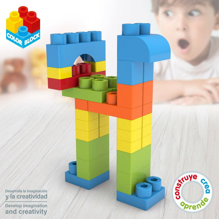 Set de Construcție Color Block Basic Cub 50 Piese (6 Unități)