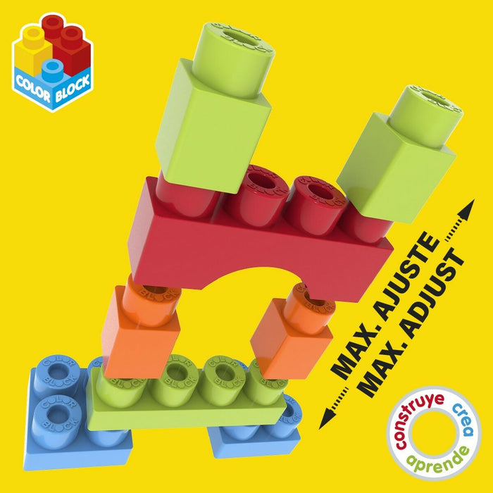 Set de Construcție Color Block Basic Cub 50 Piese (6 Unități)